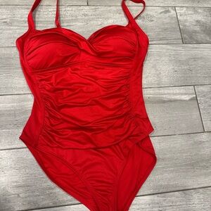 Chic Red Women's One Piece Swimsuit